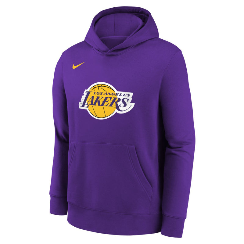 Los Angeles Lakers Nike Club Logo Fleece Kids Hoody 'Purple'