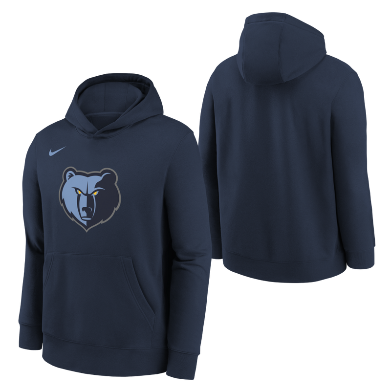 Memphis Grizzlies Nike Club Logo Fleece Kids Hoody 'Navy'