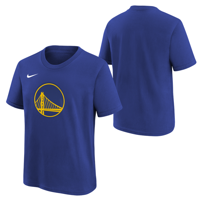 Golden State Warriors Nike Essential Logo Kids T-Shirt 'Blue'