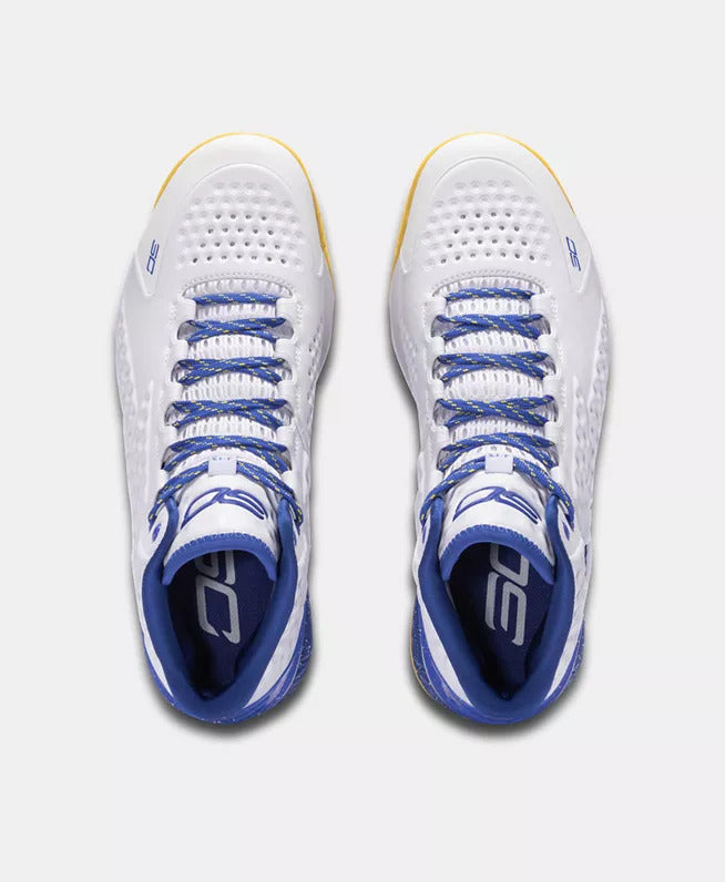 Under Armour Curry 1 Dub Nation Basketball Shoes 'White/Royal/Yellow'