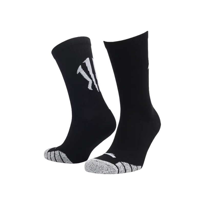 Anta KAI Terry Crew Basketball Socks Black