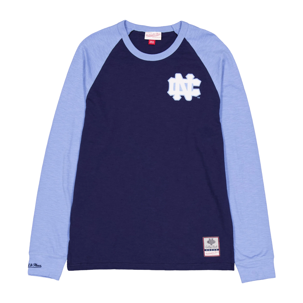 Mitchell & Ness NFL Legendary Sclub L/S Tee - University of North Carolina 'Navy/Light Blue'