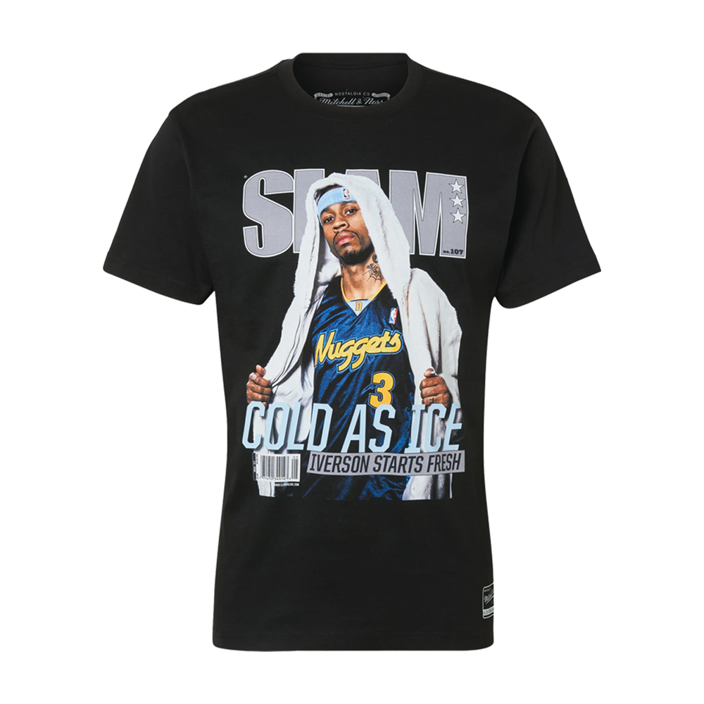 MITCHELL & NESS NBA BOXY SLAM TEE DENVER NUGGETS ALLEN IVERSON Black