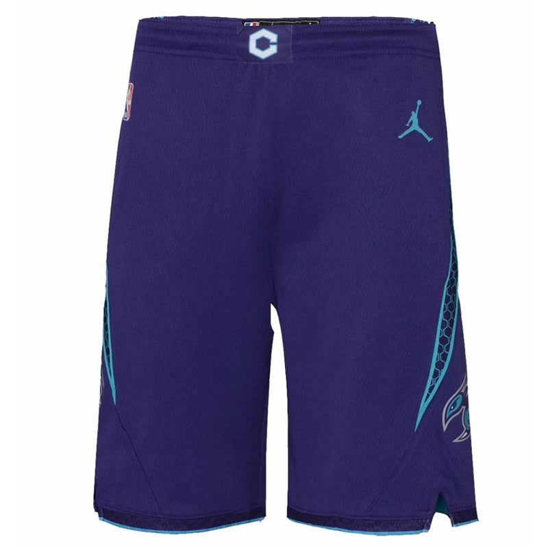 Charlotte Hornets Jordan Boys Statement Swingman Kids Short 'Purple'