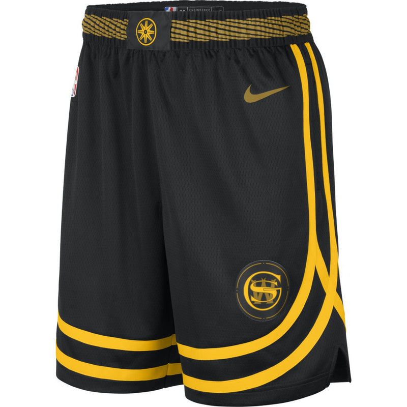 Golden State Warriors Nike Boys City Edition Swingman Kids Short 'Black'