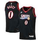 Nike Tyrese Maxey Philadelphia 76ers Hardwood Classic Swingman Boys Jersey 'Black'