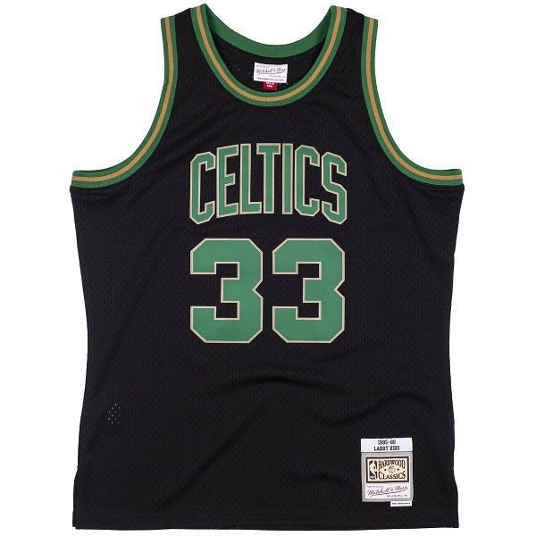 Mitchell & Ness Boston Celtics Larry Bird Reload Swingman Jersey 33 'Black/Green'