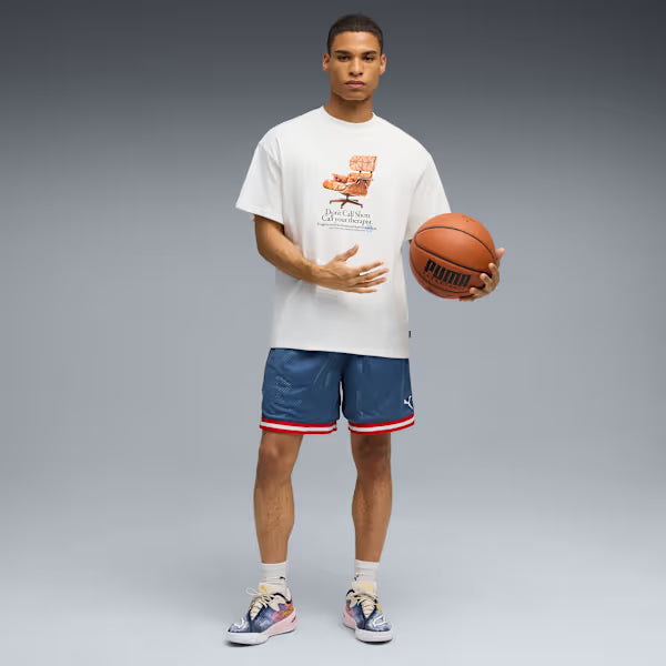 Puma Hooptopia Reversible 7" Short 'Blue/Multi'