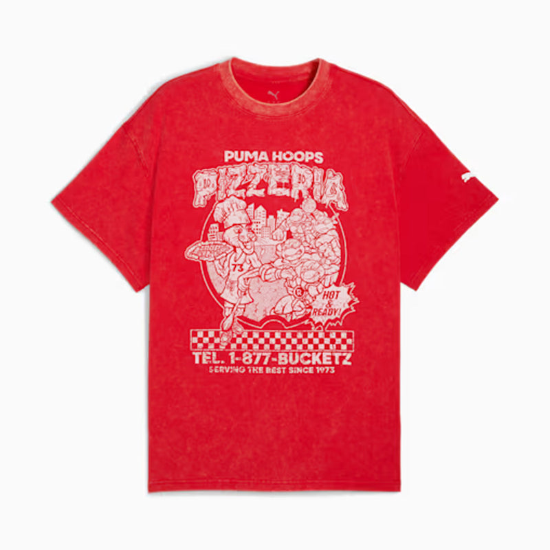 Puma Hoops x TMNT Tee I For All Time Red