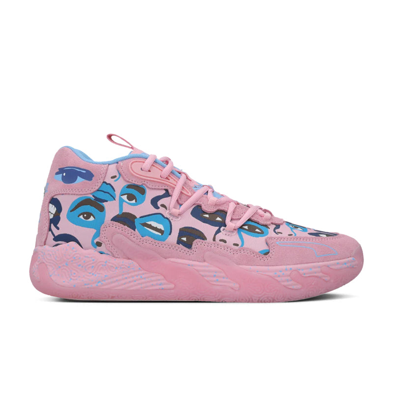 Puma MB.03 x Kid Super 'Pink/Lilac/Team Light Blue' Basketball Shoes