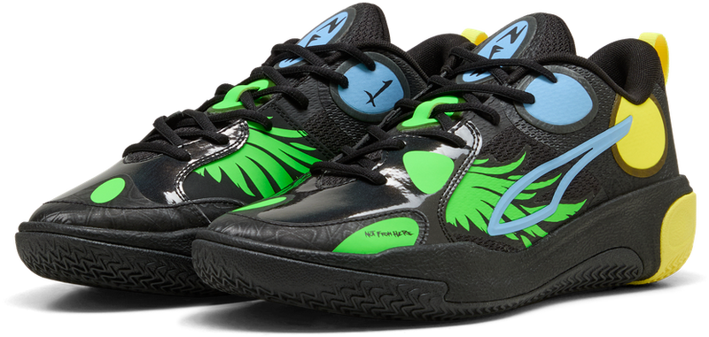 Puma MB World 01 Kids 'Black/Lemon Crush'