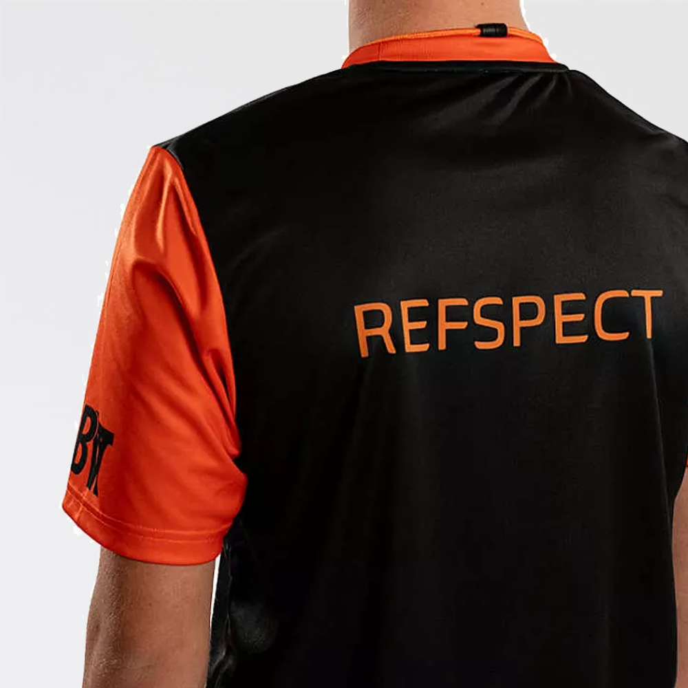 Basketbal.Vlaanderen Orange Refspect Youth Referee Shirt Men 'Black/Orange'