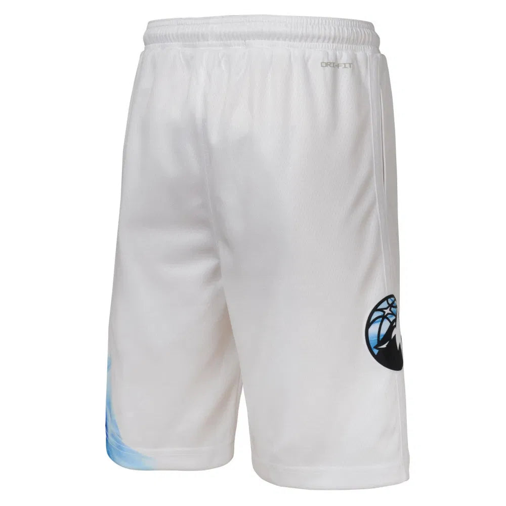 Nike Minnesota Timberwolves City Edition Boys Short 'White'