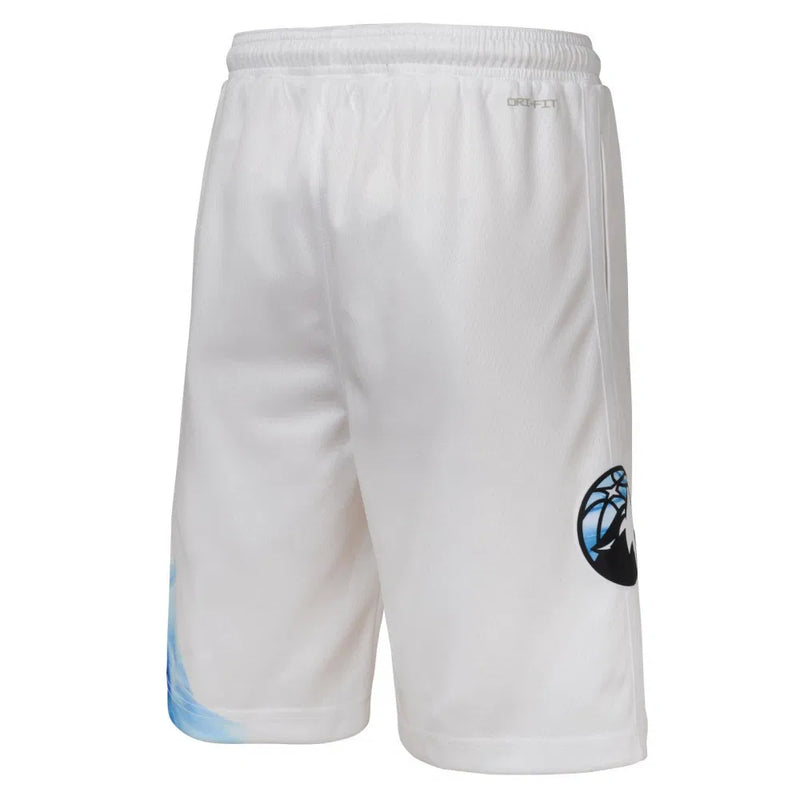 Nike Minnesota Timberwolves City Edition Boys Short 'White'