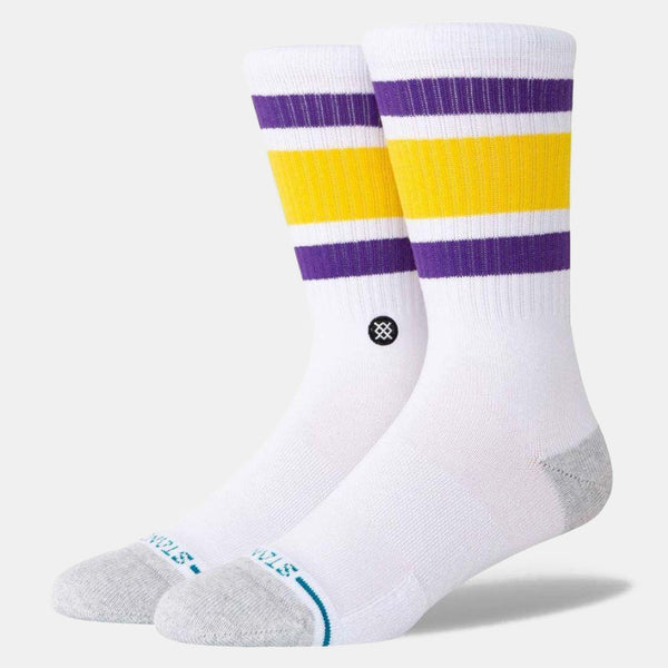 Stance Tube Los Angeles Lakers Socks White Bouncewear