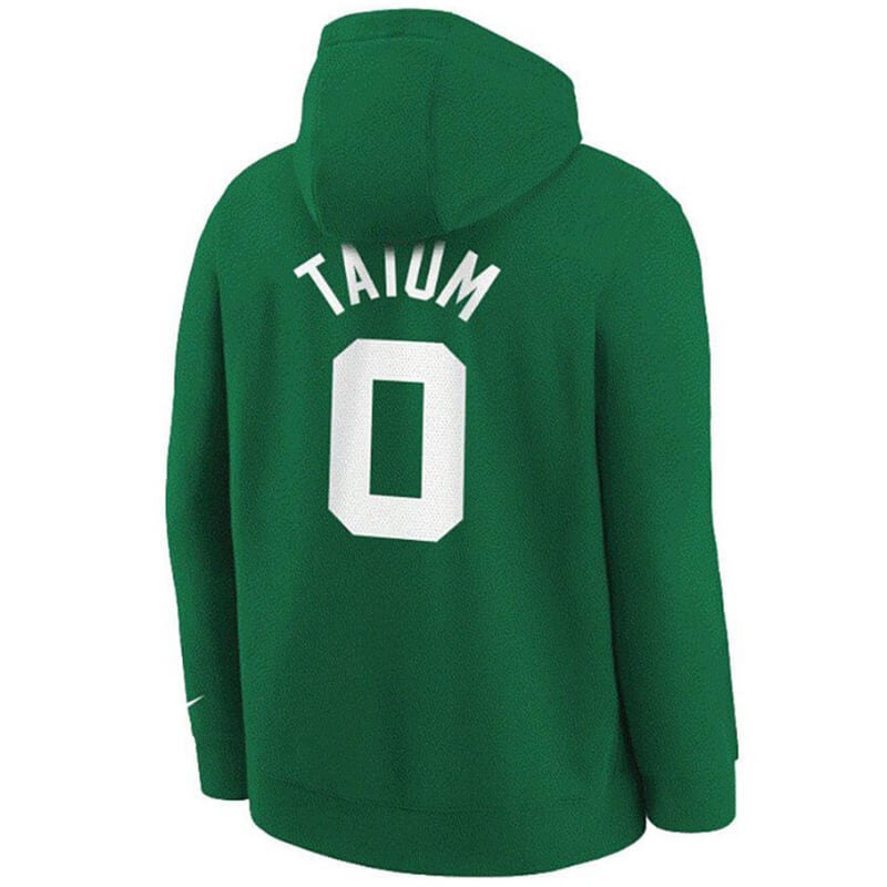 Jayson Tatum Boston Celtics Nike Boys Fleece N&N Essentiel Kids Hoody 'Clover'