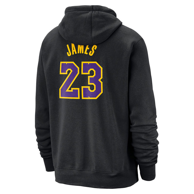 LeBron James Los Angeles Lakers Nike Boys City Edition Club N&N Kids Hoody 'Black'