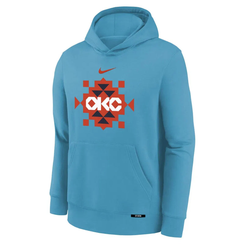 Nike Oklahoma City Thunder City Edition Kids Hoodie 'Turquoise'