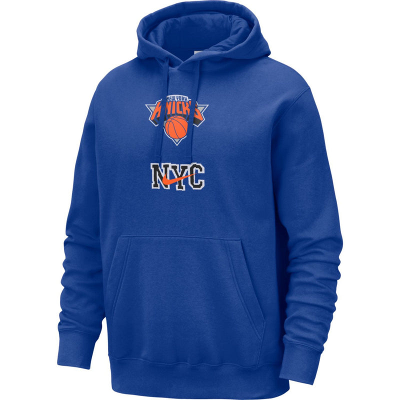 New York Knicks Club Fleece City Edition Men's Nike NBA Pullover Hoodie 'Blue'