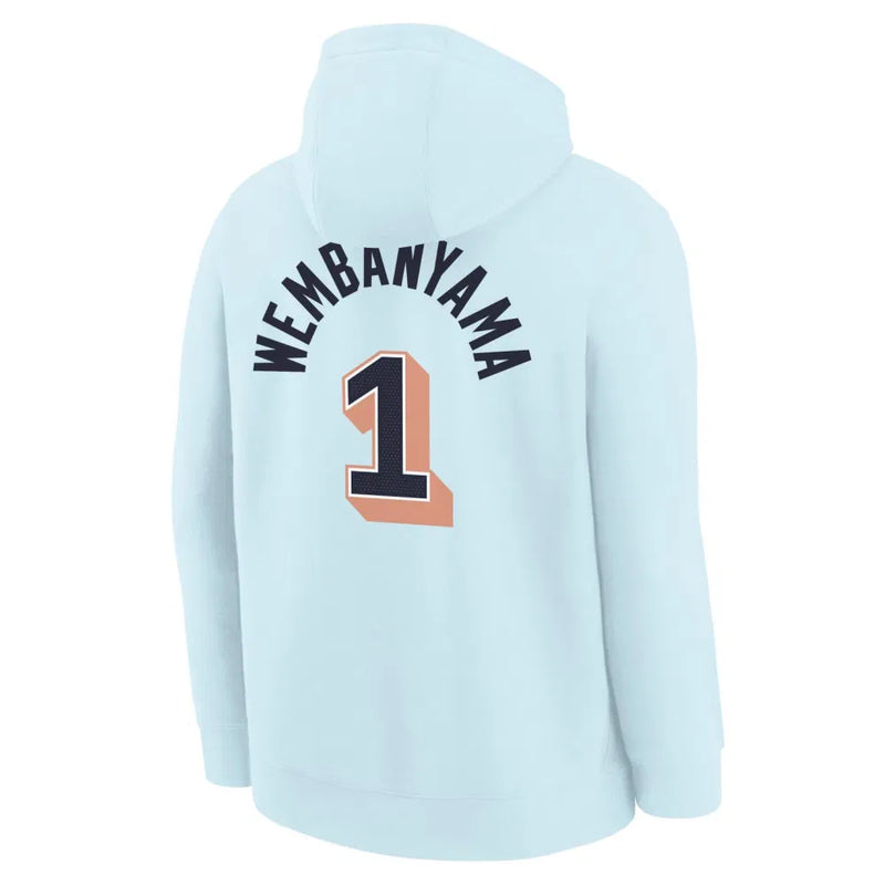 Nike Victor Wembanyama San Antonio Spurs City Edition Kids Hoodie 'Glacier Blue'