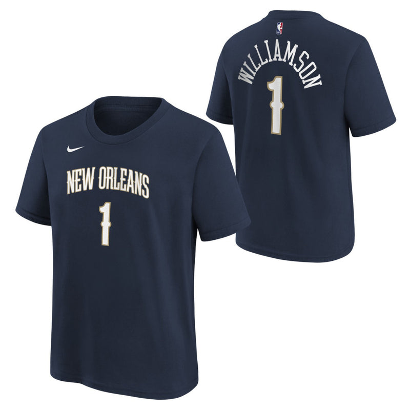Zion Williamson New Orleans Pelicans Nike Boys Icon N&N Kids T-Shirt 'Navy'