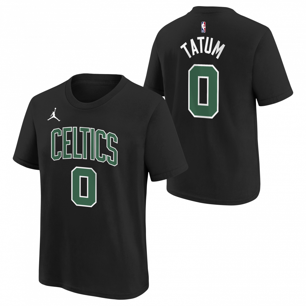 Jayson Tatum Boston Celtics Jordan Boys Statement N&N Kids T-Shirt 'Black'