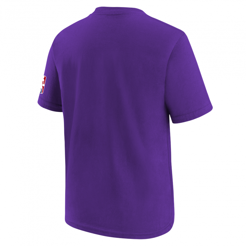 Los Angeles Lakers Team Logo Nike City Edition Kids T-Shirt 'Purple'