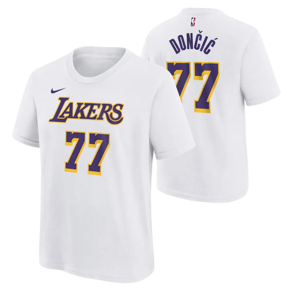 Nike Los Angeles Lakers Luka Doncic Icon Name & Number T-Shirt