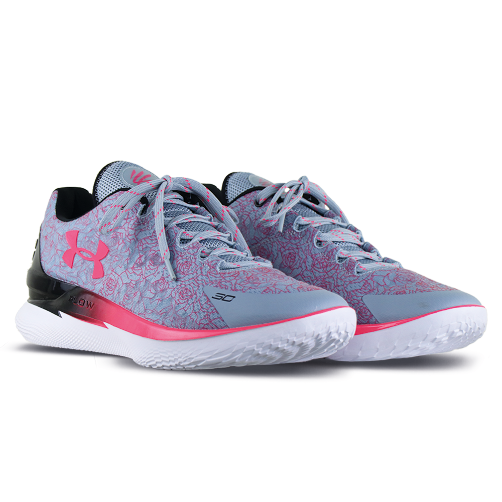 Under Armour Curry 1 Low Flotro Harbor Blue Pink Bouncewear