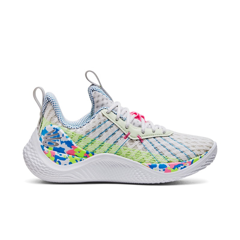Under Armour Curry Flow 10 Basketball Shoes Splash Party 'White/Electr