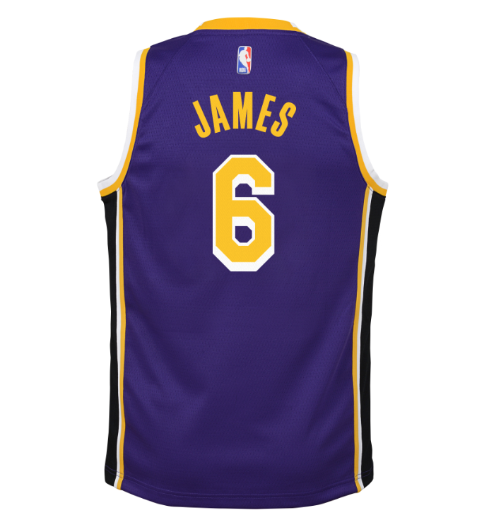 Lebron James Los Angeles Lakers Statement Edition 2020 Jordan NBA Swingman Jersey Kids 'Purple'