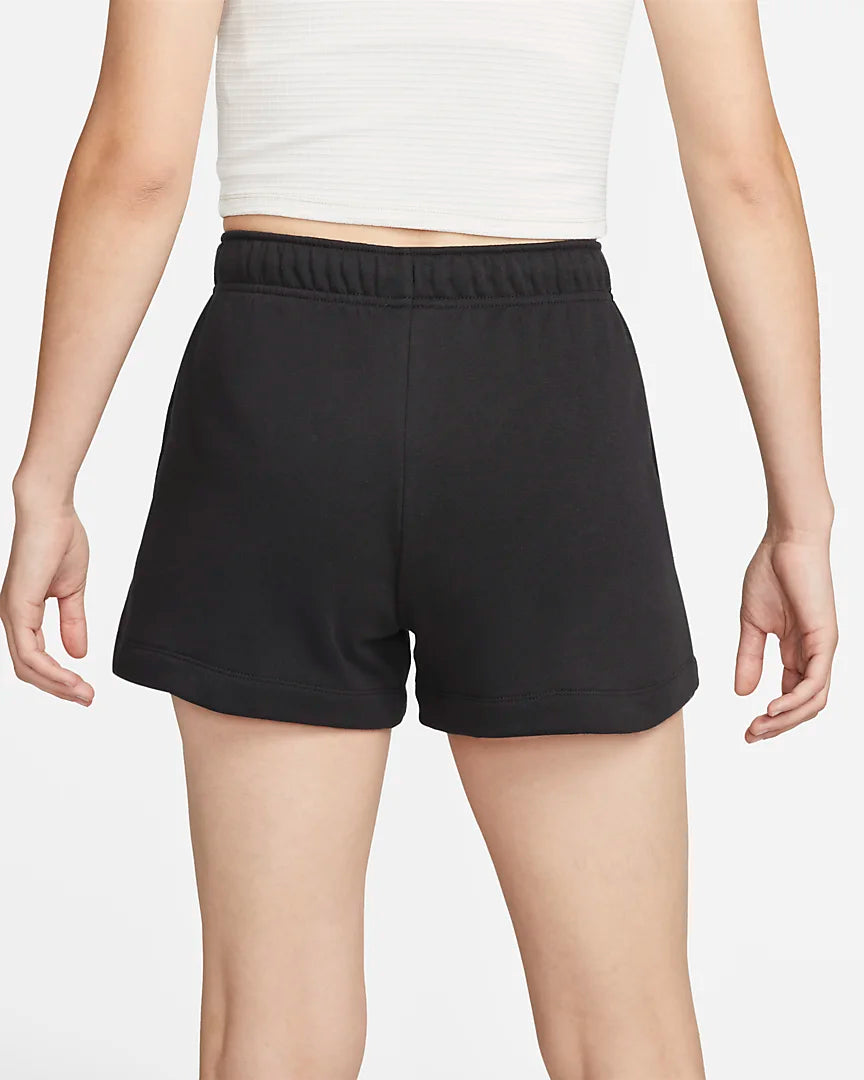 Nike Sportswear Club Fleece Women's Mid-Rise Shorts 'Black/White'