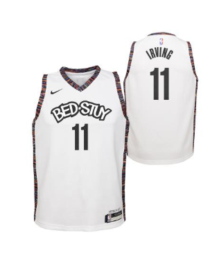 Nike Kids City Edition Jersey Brooklyn Nets Kyrie Irving 'White'