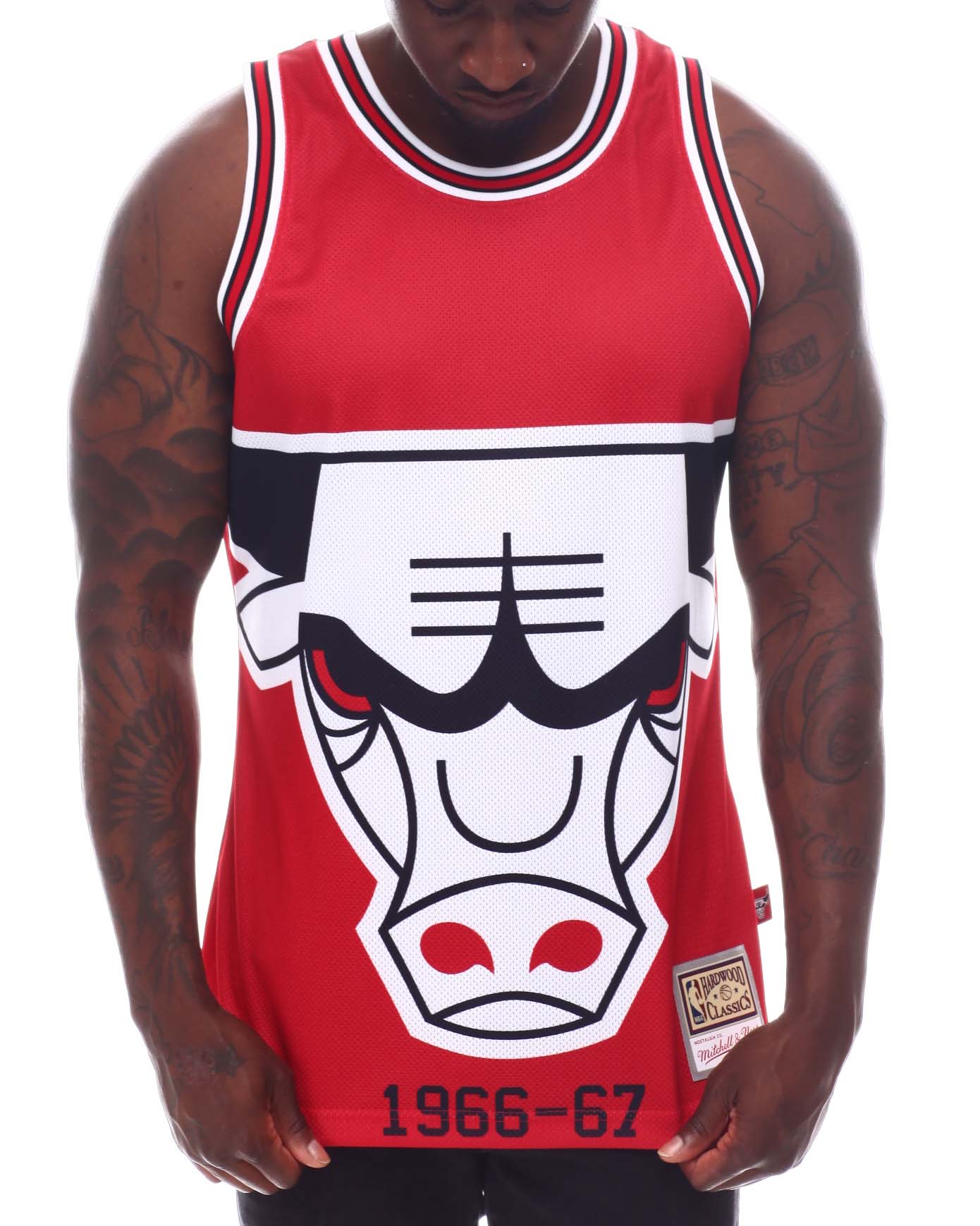 Chicago Bulls Blown Out Fashion Jersey By Mitchell & Ness - Mens