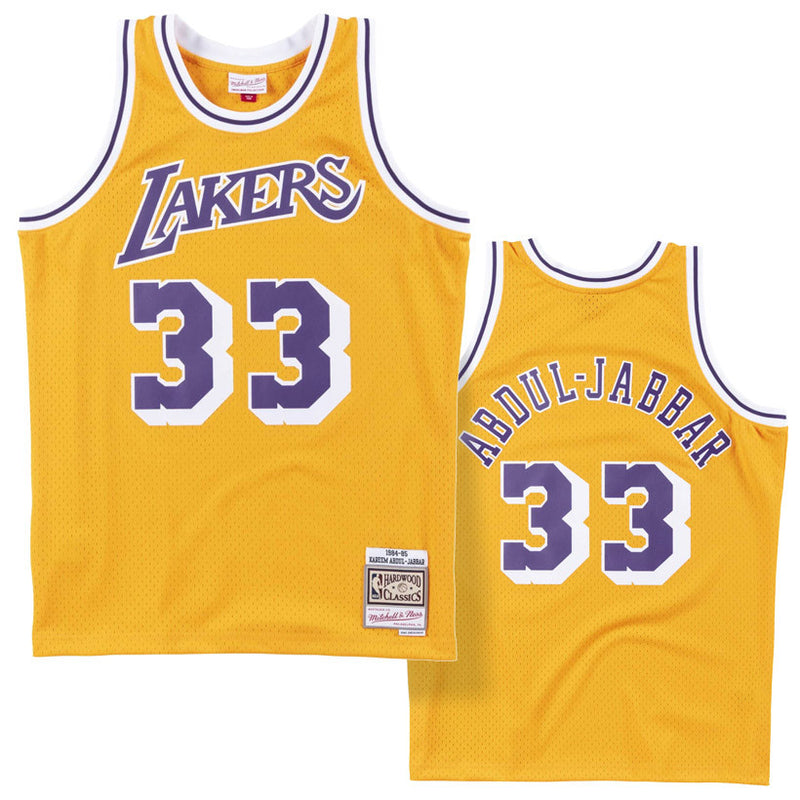 Mitchell & Ness NBA Swingman Jersey Los Angeles Lakers "Kareem Abdul-Jabbar" 'Yellow/Purple'