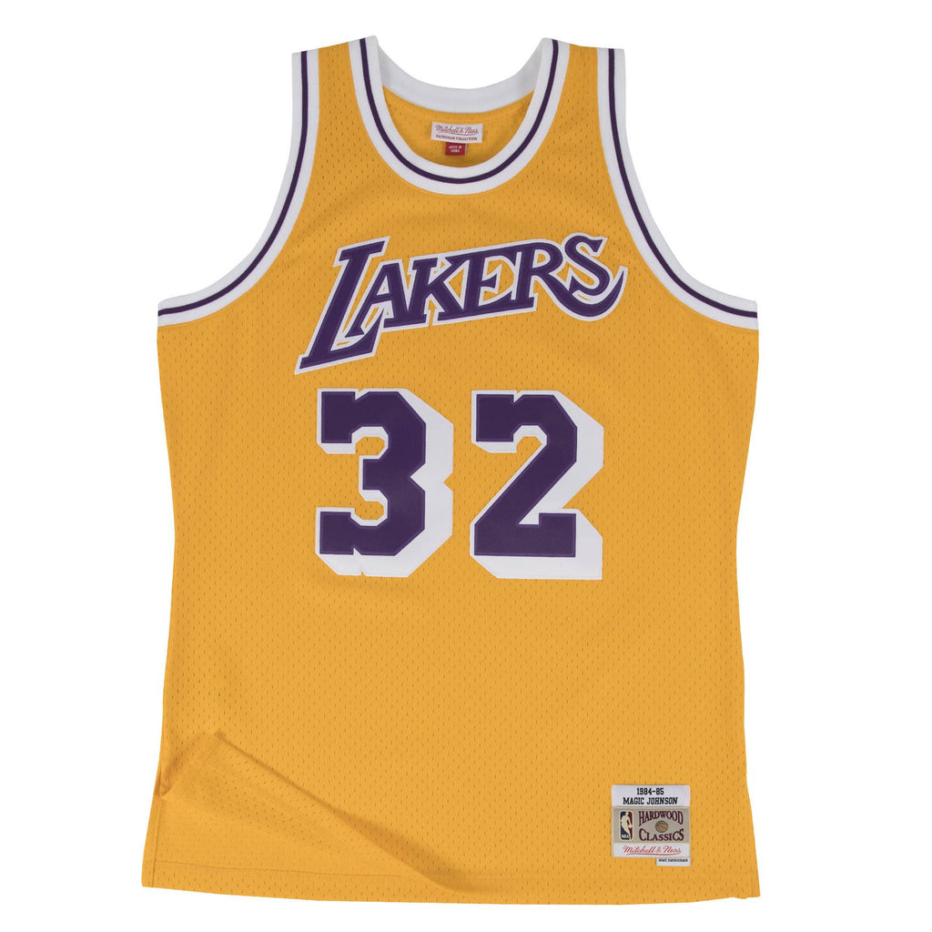 Mitchell & Ness Swingman Jersey M. Johnson #32 LA Lakers 'Yellow/Purple'