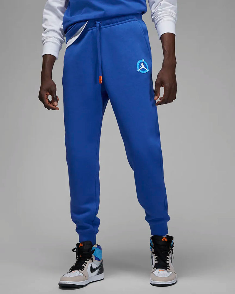 Jordan Flight MVP Men's Fleece Trousers 'Blue/Orange'