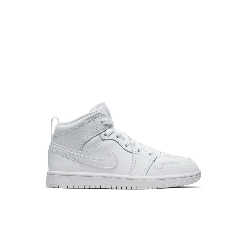 Jordan 1 Mid Little Kids' Shoes (PS) 'White'