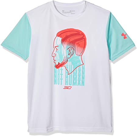 Under Armour SC30 Not Human Kids Tee 'White/Red Rage'