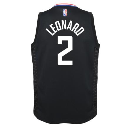 Kawhi Leonard Clippers Statement Edition 2020 Jordan NBA Swingman Jersey Kids 'Black'