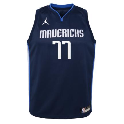 Luka Doncic Mavericks Statement Edition 2020 Jordan NBA Swingman Jersey Kids 'Blue/White'