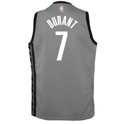 Kevin Durant Nets Statement Edition 2020 Jordan NBA Swingman Jersey Kids 'Grey'