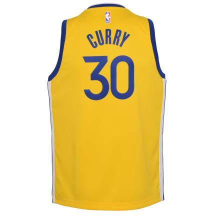 Stephen Curry Warriors Statement Edition 2020 Jordan NBA Swingman Jersey Kids 'Amarillo/Blue'