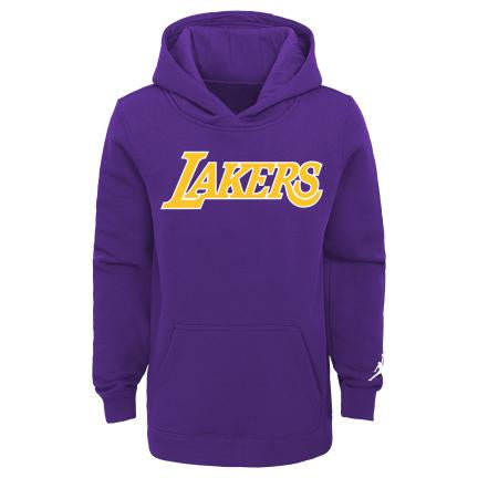 Los Angeles Lakers Essential Statement Kids Nike NBA Pullover Hoodie 'Purple'