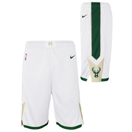 Milwaukee Bucks Association Edition 2020 Men's Nike NBA Swingman Shorts Kids 'White'