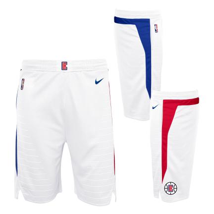 Los Angeles Clippers Association Edition 2020 Men's Nike NBA Swingman Shorts Kids 'White'