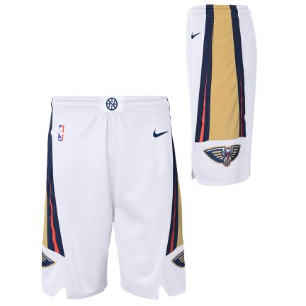 New Orleans Pelicans Association Edition 2020 Men's Nike NBA Swingman Shorts Kids 'White'