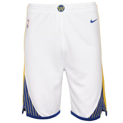 Men's Nike White 2019/20 Golden State Warriors Icon Edition Swingman Shorts