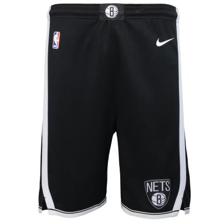 Brooklyn Nets Icon Edition 2020 Nike NBA Swingman Shorts Kids 'Black'