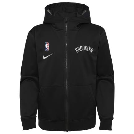 Brooklyn Nets Spotlight Nike Fleece Zip Hoody Kids 'Black'